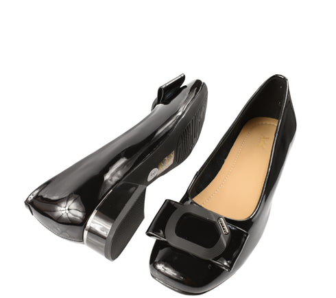 Pantofi eleganti, dama, ADA SHOES, 2321-91 negru, piele lacuita, cu toc