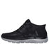 Ghete sport, barbati, SKECHERS SUMMITS-SIEGUL SLIP-INS 232927-BKCC negru, piele ecologica