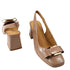 Sandale elegante, dama, ANNA VIOTTI, D105-5533 bej, piele naturala, cu toc