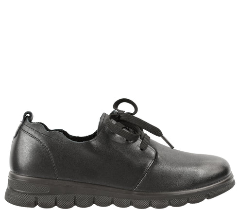 Pantofi casual, dama, ADA SHOES, 251072 negru, piele naturala