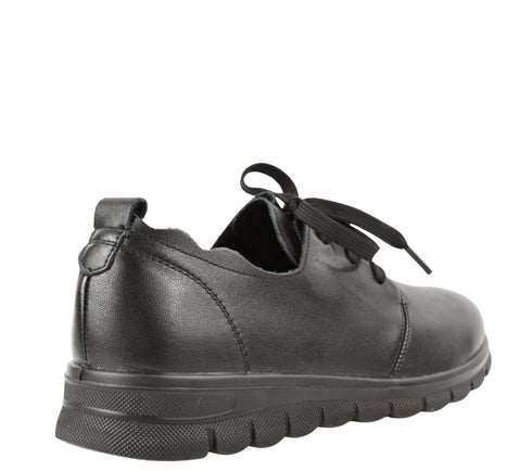 Pantofi casual, dama, ADA SHOES, 251072 negru, piele naturala