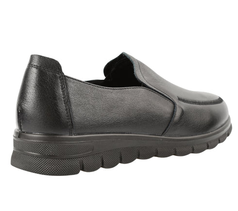 Pantofi casual, femei, ADA SHOES, 251073 negru, piele naturala