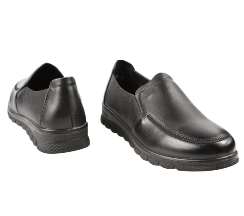 Pantofi casual, femei, ADA SHOES, 251073 negru, piele naturala