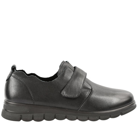 Pantofi casual, dama, ADA SHOES, 251074 negru, piele naturala