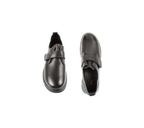 Pantofi casual, dama, ADA SHOES, 251074 negru, piele naturala