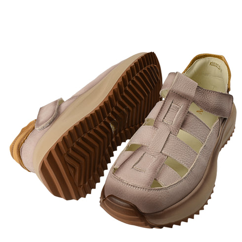 Pantofi sport, dama, ADA SHOES, KM8882 bej, piele nabuc