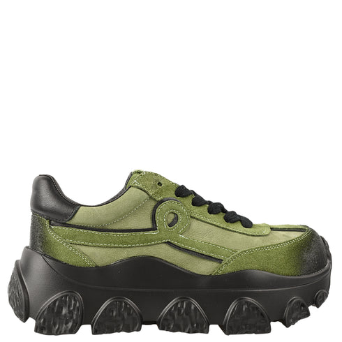 Pantofi sport, dama, FRANCO GERARDO, 9802 verde, piele naturala