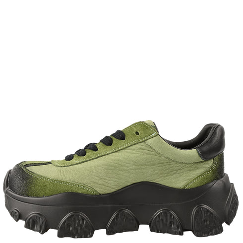 Pantofi sport, dama, FRANCO GERARDO, 9802 verde, piele naturala