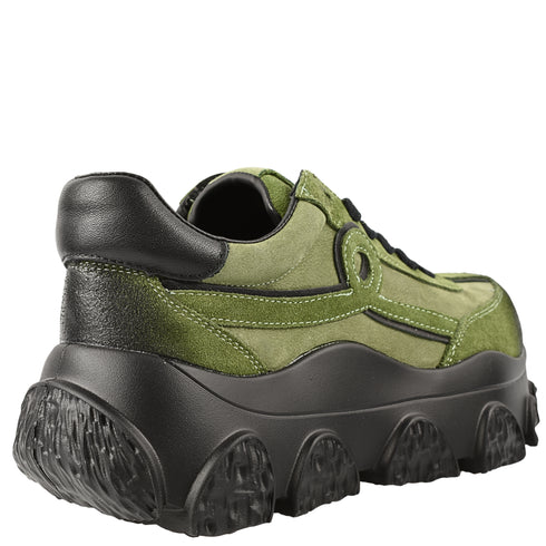 Pantofi sport, dama, FRANCO GERARDO, 9802 verde, piele naturala