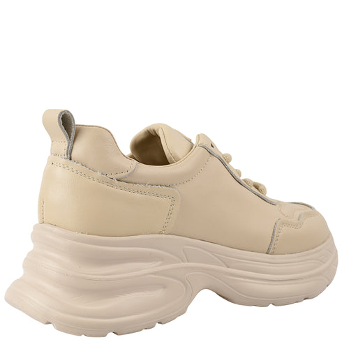 Pantofi sport, dama, FRANCO GERARDO, 10786 bej, piele naturala