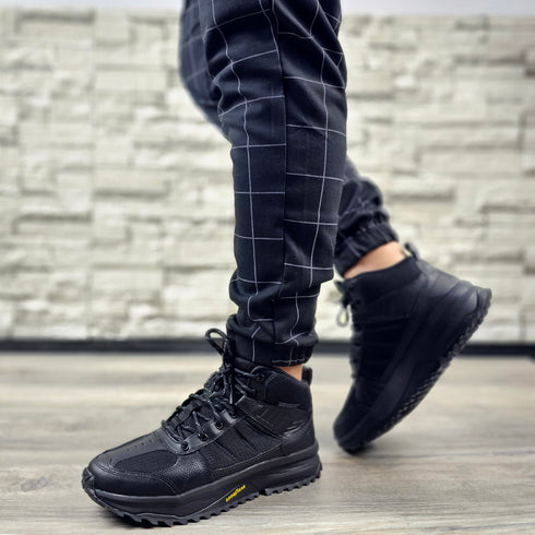 Ghete sport, barbati, SKECHERS BIONIC TRAIL- FLASHPOINT, 237104-BBK negru textil