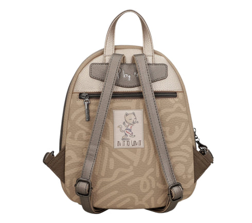 Rucsac casual, dama, ANEKKE 42745-252, nude, piele ecologica