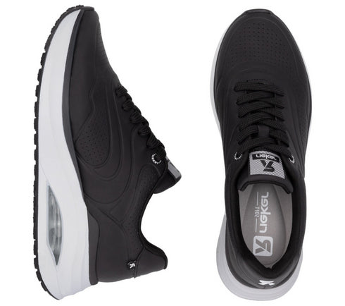 Pantofi sport, dama, RIEKER MEMOSOFT, W2700-00 negru, piele ecologica