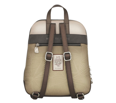 Rucsac casual, dama, ANEKKE 42805-055, bej, piele ecologica