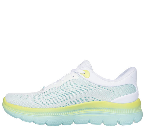 Pantofi sport, dama, SKECHERS SUMMITS PLUS LIGHT SPEED SLIP-INS 150612-WHITE alb, textil