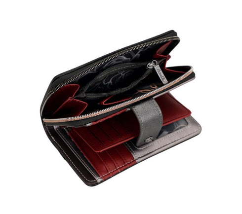 Portofel casual, dama, ANEKKE 41819-909, roz, piele ecologica