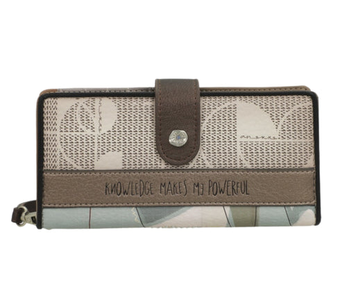 Portofel casual, dama, ANEKKE 42819-901, maro, piele ecologica