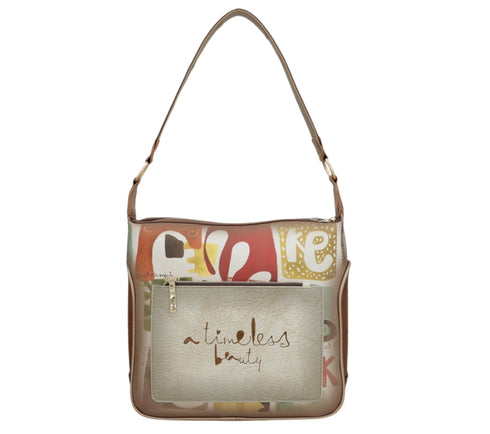 Poseta casual, dama, ANEKKE 42702-136, bej, piele ecologica