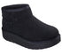 Ghete sport, dama, SKECHERS KEEP COZY 169143-BBK, piele intoarsa