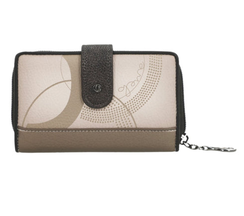 Portofel casual, dama, ANEKKE 42759-909, bej, piele ecologica