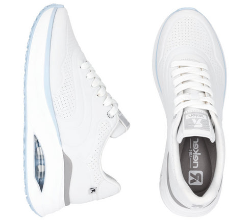 Pantofi sport, dama, RIEKER MEMOSOFT, W2700-80 alb, piele ecologica