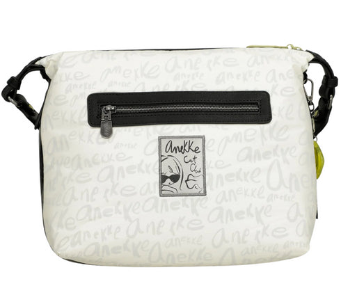 Poseta casual, dama, ANEKKE 40873-249, alb, piele ecologica