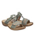 Papuci casual, dama, RIEKER ANTISTRESS, 60881-52 verde, piele ecologica