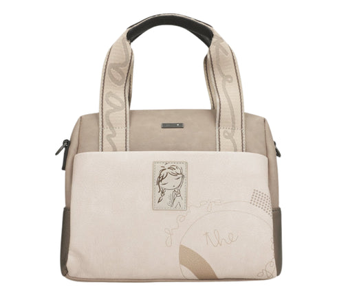 Poseta casual, dama, ANEKKE 42751-177, bej, piele ecologica