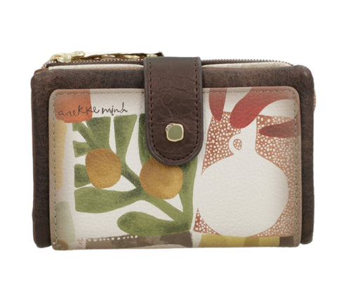 Portofel casual, dama, ANEKKE 42709-912, bej, piele ecologica