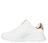 Pantofi sport, dama, SKECHERS UNO LITE - SHIMMER ALONG 177291-WHT alb, piele ecologica