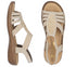 Sandale casual, dama, RIEKER, ANTISTRESS, 608C0-62 bej, piele ecologica