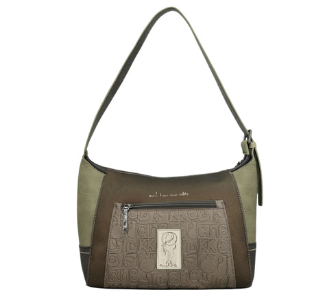 Poseta casual, dama, ANEKKE 42712-390, verde, piele ecologica