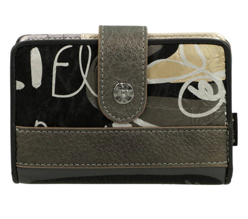 Portofel casual, dama, ANEKKE 41869-902, negru, piele ecologica