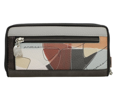 Portofel casual, dama, ANEKKE 42809-908, bej, piele ecologica