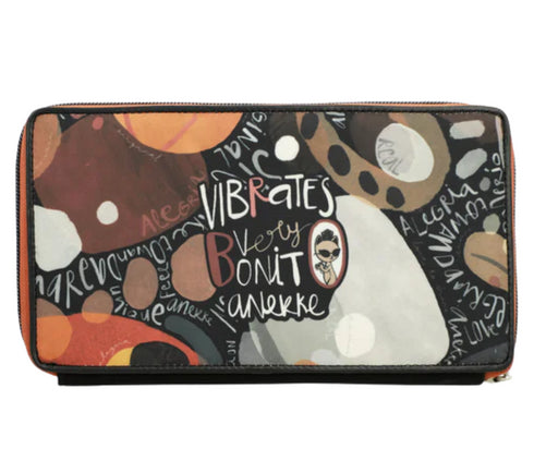 Portofel casual, dama, ANEKKE 40579-001, maro, piele ecologica