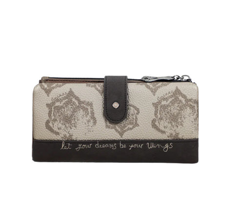 Portofel casual, dama, ANEKKE 41709-906, bej, piele ecologica