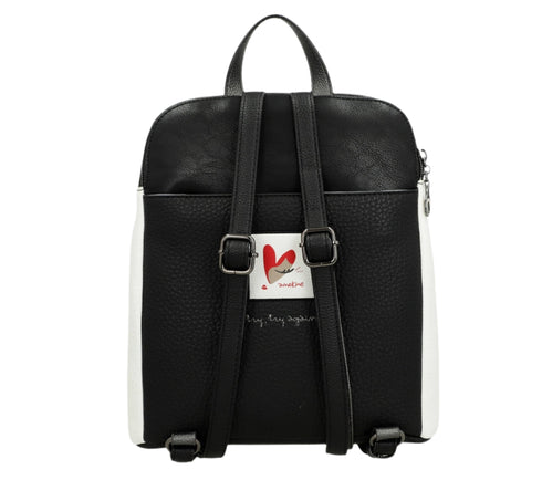 Rucsac casual, dama, ANEKKE 42755-073, negru, piele ecologica