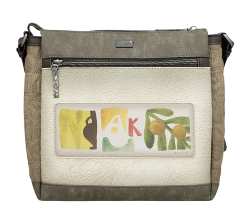 Poseta casual, dama, ANEKKE 42713-039, bej, piele ecologica