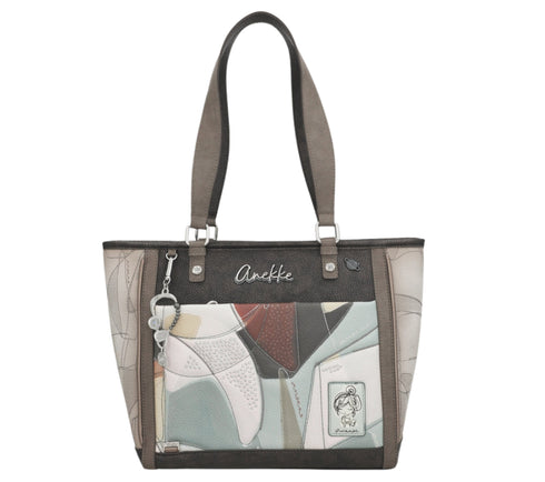 Poseta casual, dama, ANEKKE 42812-047, crem, piele ecologica