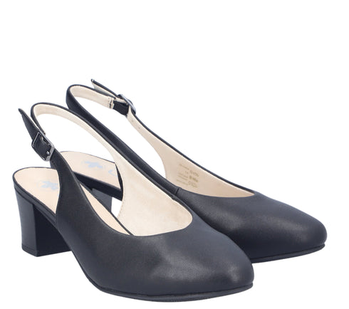 Pantofi casual, dama, RIEKER ANTISTRESS, 44651-00 negru, piele naturala