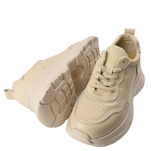 Pantofi sport, dama, FRANCO GERARDO, 10786 bej, piele naturala