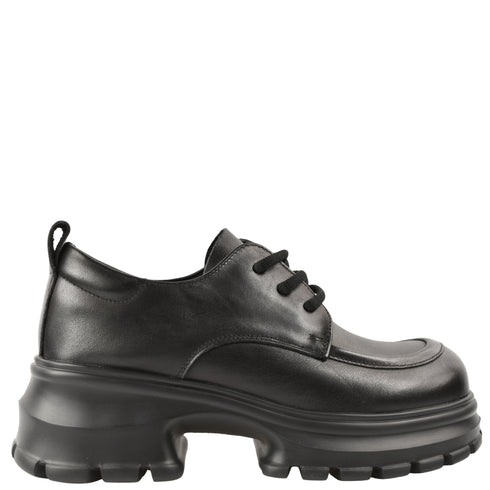 Pantofi casual, dama, FORMAZIONE, 8305 negru, piele naturala