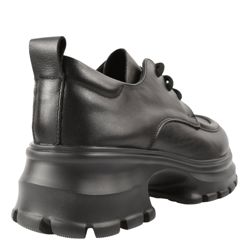 Pantofi casual, dama, FORMAZIONE, 8305 negru, piele naturala