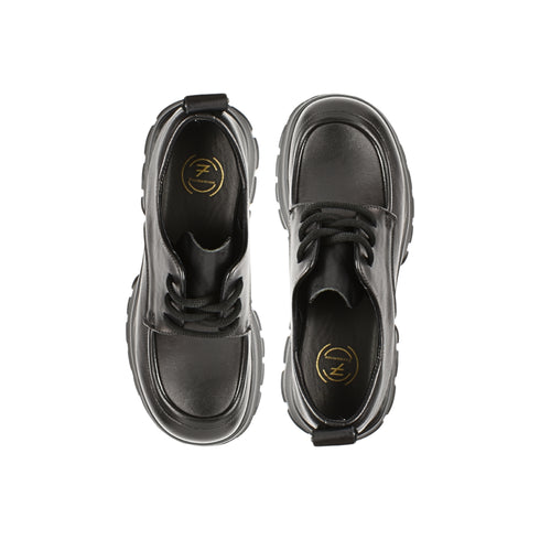 Pantofi casual, dama, FORMAZIONE, 8305 negru, piele naturala