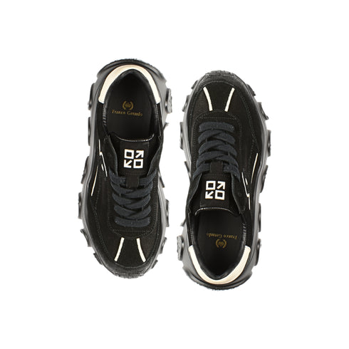 Pantofi sport, dama, FRANCO GERARDO, 9802 negru, piele naturala