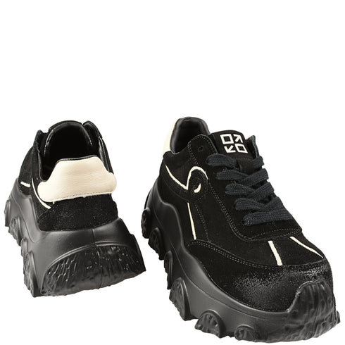 Pantofi sport, dama, FRANCO GERARDO, 9802 negru, piele naturala