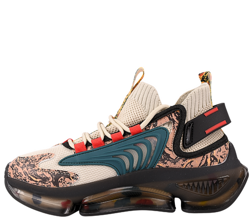 Pantofi sport, dama, GRYXX, 21016 crem-verde, textil