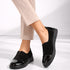 Pantofi casual, dama, ADA SHOES, 2255Q12 negru, piele naturala