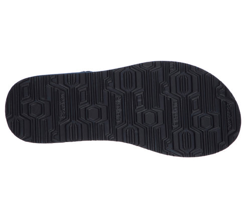 Slapi, dama, SKECHERS MEDITATION GLASS DAISY, 32922-NVMT bleumarin, textil