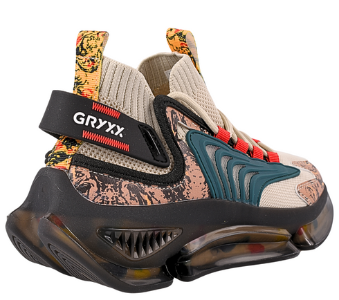 Pantofi sport, dama, GRYXX, 21016 crem-verde, textil